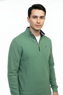 Mineral Brendan Quarter Zip Waffle Sweater | Men's Knitwear Ireland - Borderland Muff
