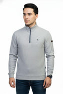 Mineral Brendan Quarter Zip Waffle Sweater | Men's Knitwear Ireland - Borderland Muff