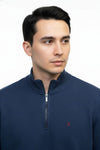 Mineral Brendan Quarter Zip Waffle Sweater | Men's Knitwear Ireland - Borderland Muff