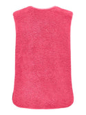 ONLY Baby Teddy Vest women’s sleeveless recycled polyester teddy gilet