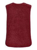 ONLY Baby Teddy Vest women’s sleeveless recycled polyester teddy gilet