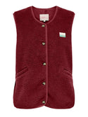 ONLY Baby Teddy Vest women’s sleeveless recycled polyester teddy gilet