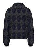 ONLY ONLMAROON women’s Night Sky checked cardigan, back view