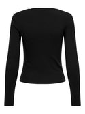 ONLY Riley Long Sleeve Tight Fit Top | Womens Organic Cotton - Borderland Muff