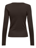 ONLY Riley Long Sleeve Tight Fit Top | Womens Organic Cotton