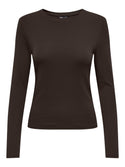 ONLY Riley Long Sleeve Tight Fit Top | Womens Organic Cotton