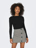 ONLY Riley Long Sleeve Tight Fit Top | Womens Organic Cotton - Borderland Muff