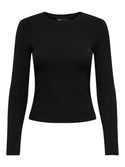 ONLY Riley Long Sleeve Tight Fit Top | Womens Organic Cotton - Borderland Muff