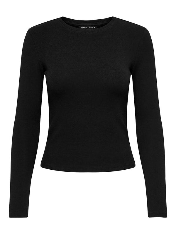 ONLY Riley Long Sleeve Tight Fit Top | Womens Organic Cotton - Borderland Muff