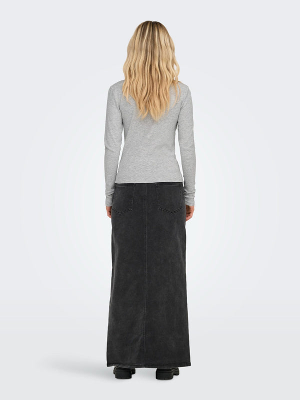 ONLY Riley Long Sleeve Tight Fit Top | Womens Organic Cotton
