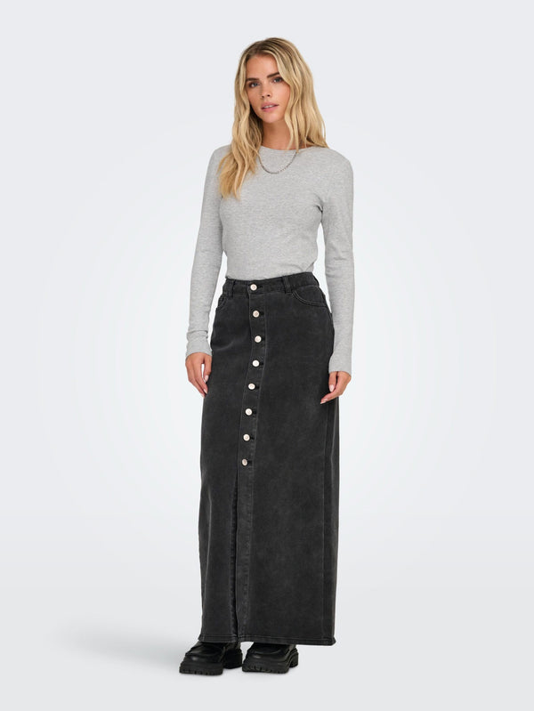 ONLY Riley Long Sleeve Tight Fit Top | Womens Organic Cotton