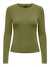 ONLY Riley Long Sleeve Tight Fit Top | Womens Organic Cotton - Borderland Muff