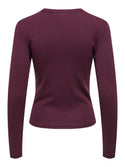 ONLY Riley Long Sleeve Tight Fit Top | Womens Organic Cotton - Borderland Muff