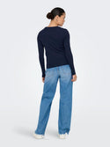 ONLY Riley Long Sleeve Tight Fit Top | Womens Organic Cotton - Borderland Muff