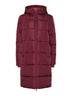 PIECES PCBEE New Long Puffer Jacket in Tawny Port