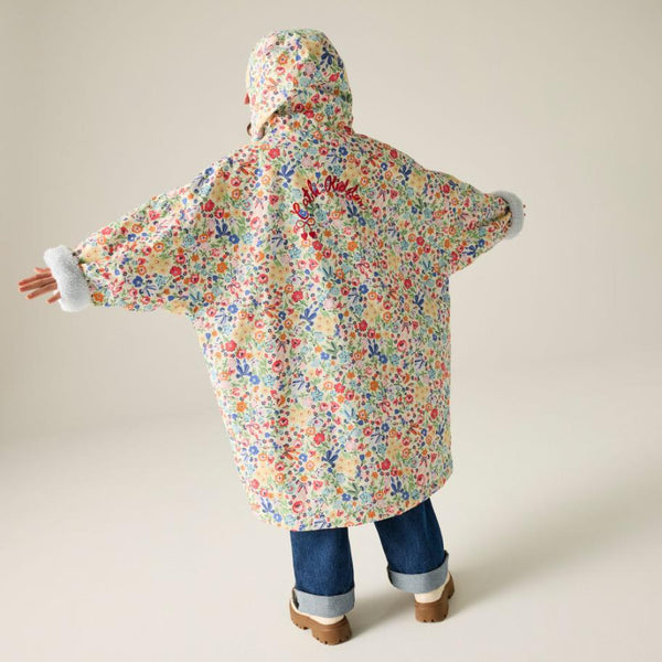 Cath Kidston Cream Ditsy kids changing robe back view