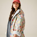 Cath Kidston Cream Ditsy changing robe fleece cuff detail