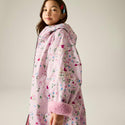 Cath Kidston Pink Floral junior changing robe side view