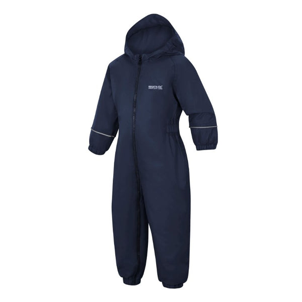 Regatta Splosh III Navy waterproof suit angled product view