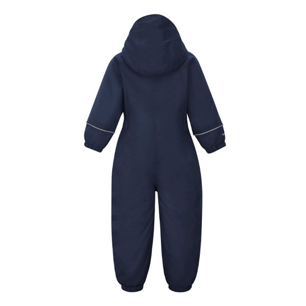 Regatta Splosh III Navy waterproof puddle suit back view