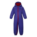 Regatta Splosh III RKP155 Peony kids waterproof suit front view