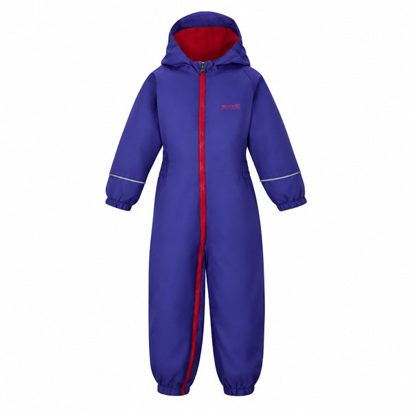 Regatta Splosh III Peony waterproof suit front product view