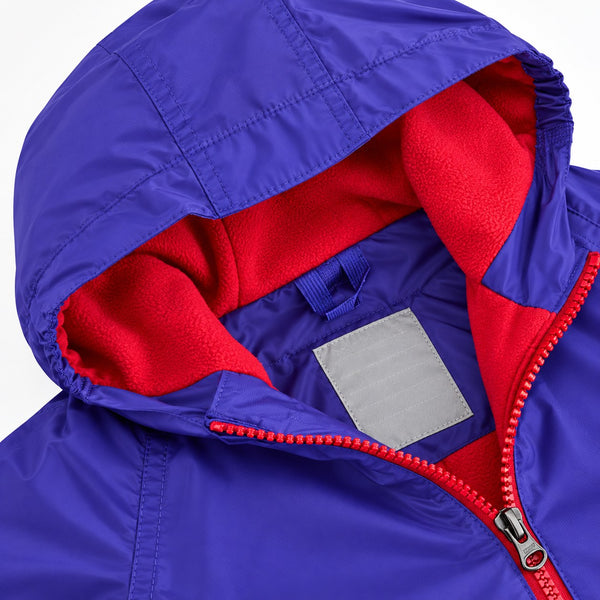 Regatta Splosh III Peony waterproof suit hood and lining detail