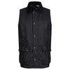 regatta tra872 banbury wax bodywarmer black on white background
