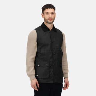 regatta tra872 banbury wax bodywarmer black