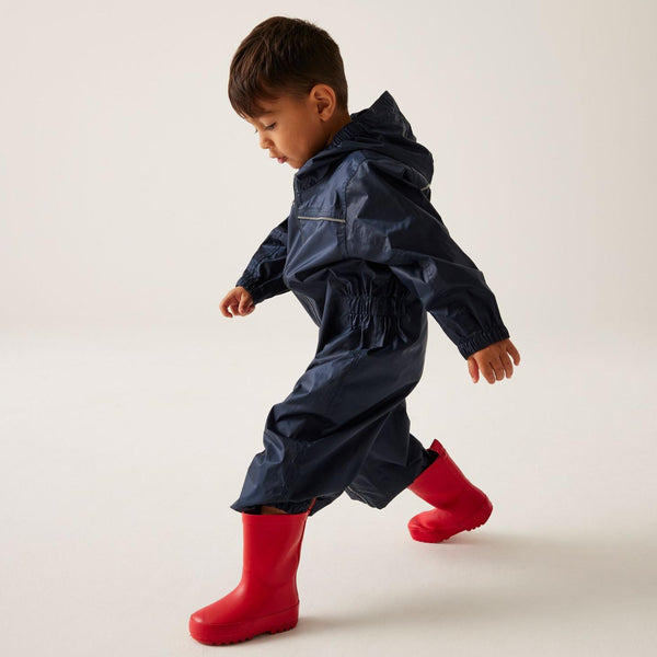 Waterproof children's rain suit with taped seams