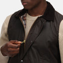 regatta water repellent wax bodywarmer brown zip detail