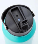 Smidge 1.2L aqua bottle with black leakproof straw lid and carry handle