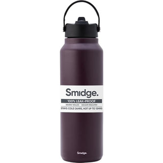 Smidge 1.2L berry insulated water bottle with leakproof lid