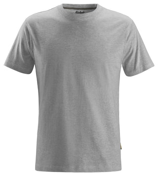 Snickers Workwear Classic T-Shirt – 100% cotton work tee in grey melange

