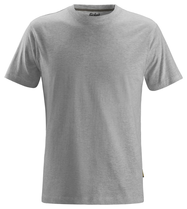 Snickers Workwear Classic T-Shirt – 100% cotton work tee in grey melange


