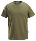 Snickers Workwear Classic T-Shirt – 100% cotton work tee in khaki green

