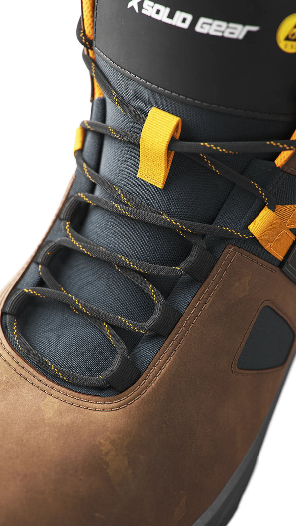 Solid Gear Essence Mid Brown Safety Boot-BROWN