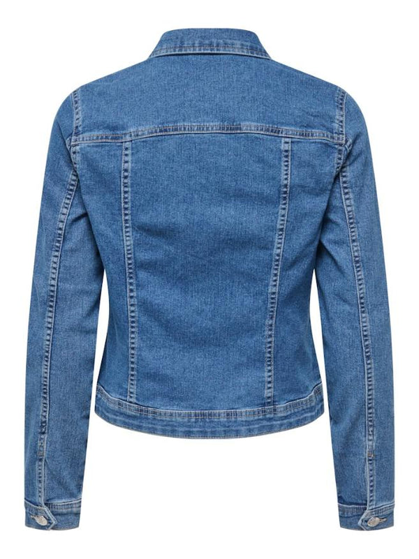 Womens Denim Jacket Blue | ONLY Wonder Short Fit Ireland - Borderland Muff