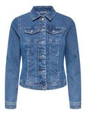 Womens Denim Jacket Blue | ONLY Wonder Short Fit Ireland - Borderland Muff
