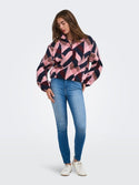 ONLY Women's Dallas fleece sweatshirt in Fig, lightweight outdoor layer for walking and everyday wear.