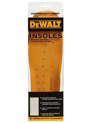 DeWalt Anti-bacterial Moisture Wicking Breathable Cushioned Insoles