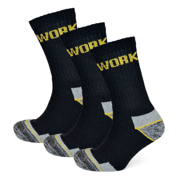 Stormridge Mens 3pk Work Socks