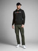 Jack & Jones JJECORP Hoody -BLACK (L only)