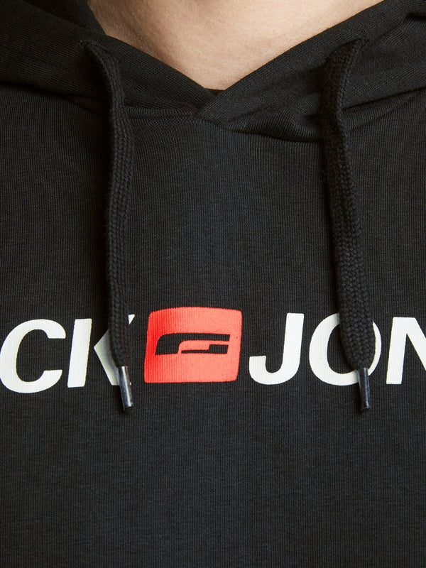 Jack & Jones JJECORP Hoody -BLACK (L only)