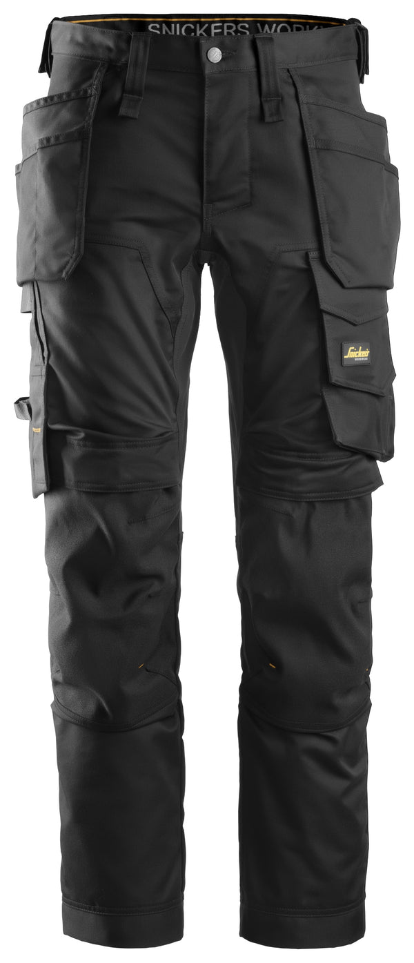 Mens Slim Fit Cargo Combat Work Trousers Holster & Knee Pads Pockets Heavy  Duty | eBay