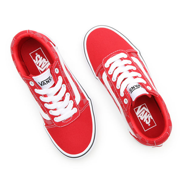 VANS Kids Ward Shoe -RED/WHITE CHECK