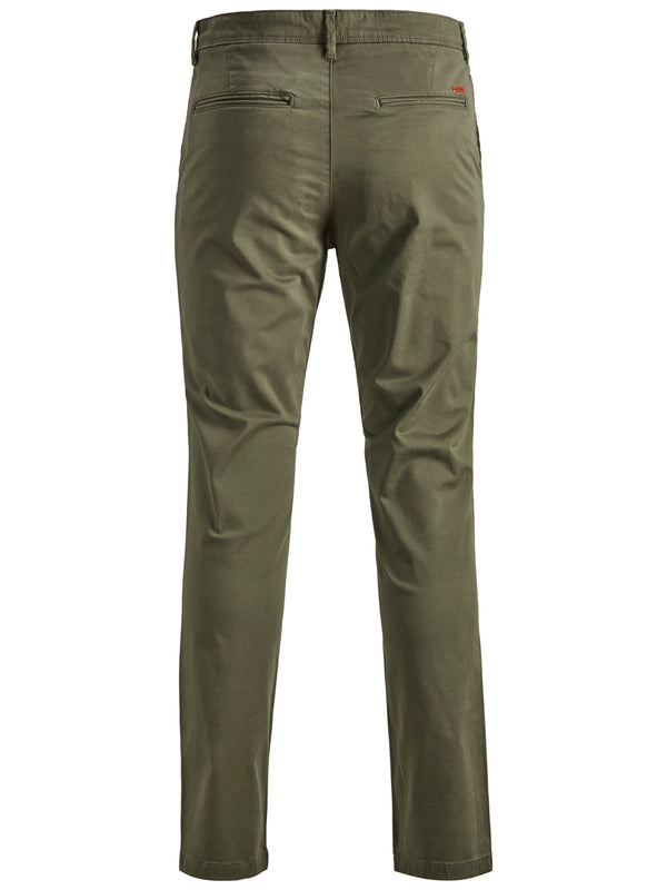Jack & Jones Marco Bowie Slim Fit Chino Trouser -OLIVE