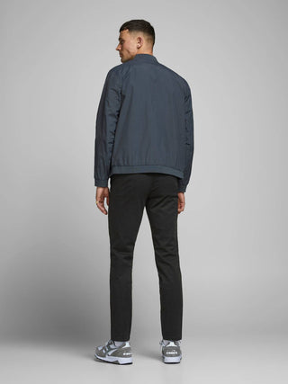 Jack & Jones Mens Marco Bowie Slim Fit Smart Casual Chino Trouser - BLACK - Borderland Muff