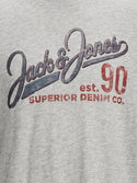 Jack & Jones JJ30JONES Boys Tee -GREY - Borderland Muff