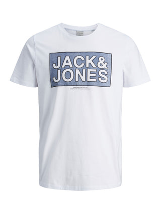 Jack & Jones JCOTUBE Boys Tee -WHITE